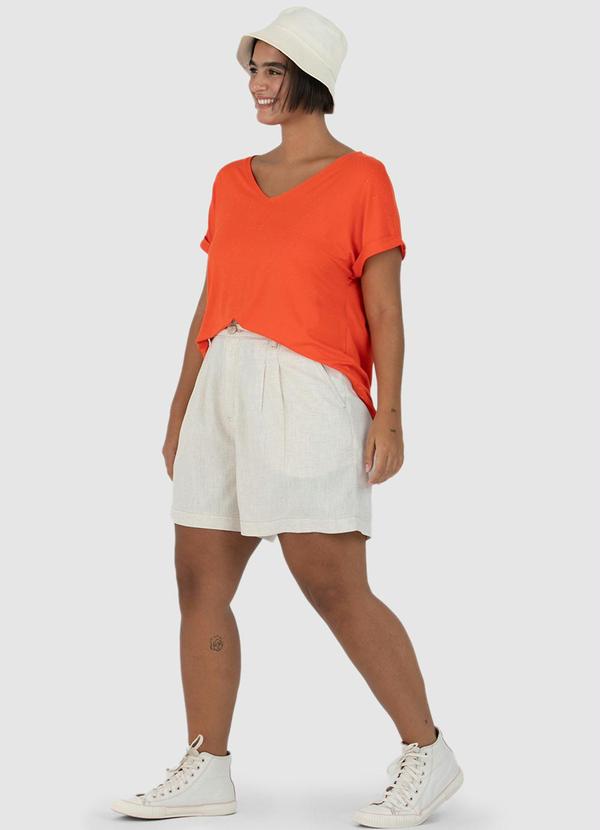 Malwee - Blusa Botonê Feminina Laranja 3