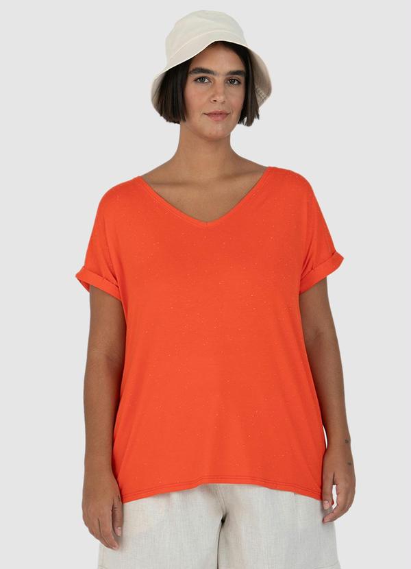 Malwee - Blusa Botonê Feminina Laranja 5