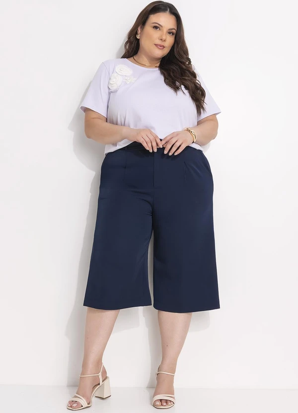 Marguerite - Blusa Branca com Aplicação de Flores 10