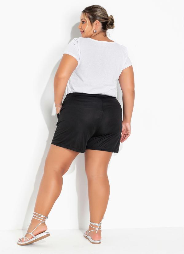 Marguerite - Blusa Branca com Estampa na Frente Plus Size 5