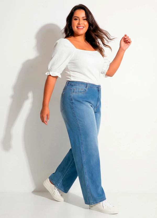 Marguerite - Blusa Branca em Malha Anarruga 9