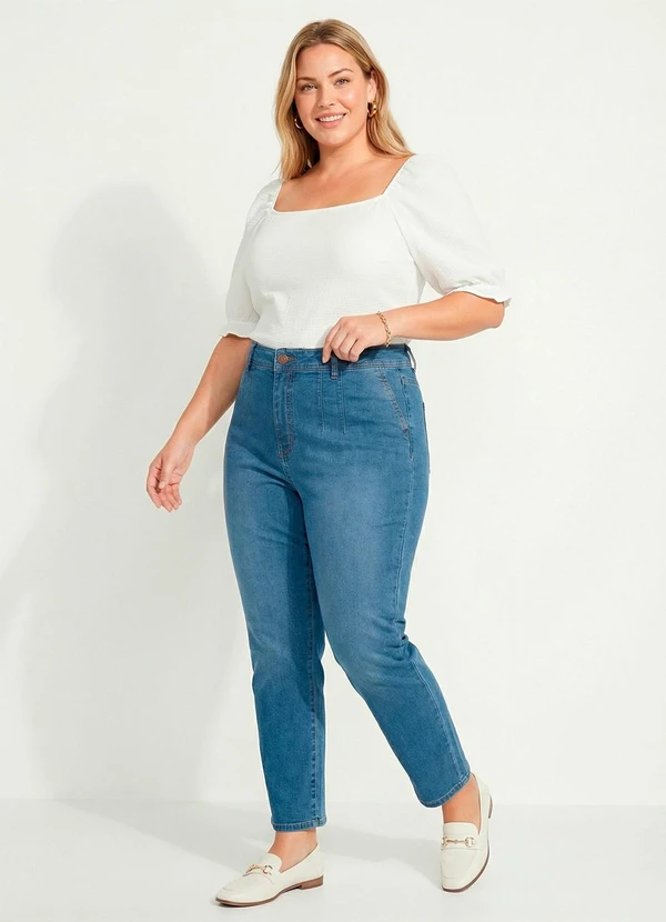 Marguerite - Blusa Branca em Malha Anarruga 7