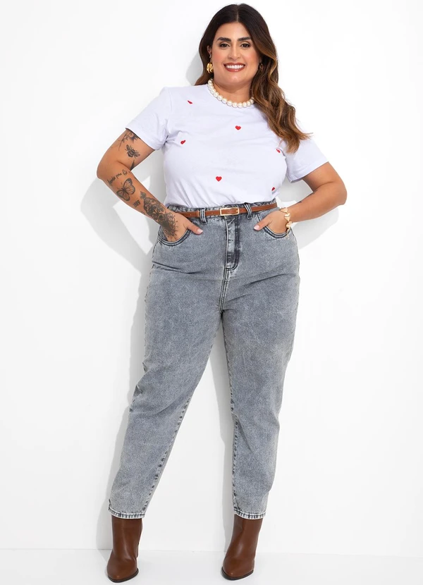 Marguerite - Blusa Branca em Malha com Bordados de Coração 3