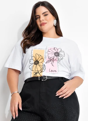 Marguerite - Blusa Branca em Malha de Algodão - MARGUERITE