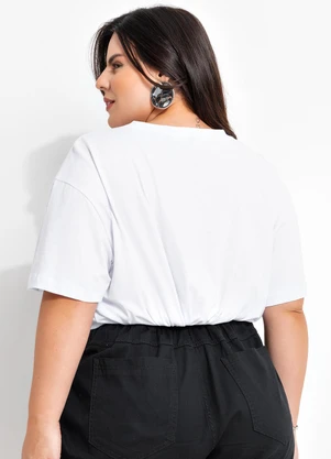 Marguerite - Blusa Branca em Malha de Algodão - MARGUERITE