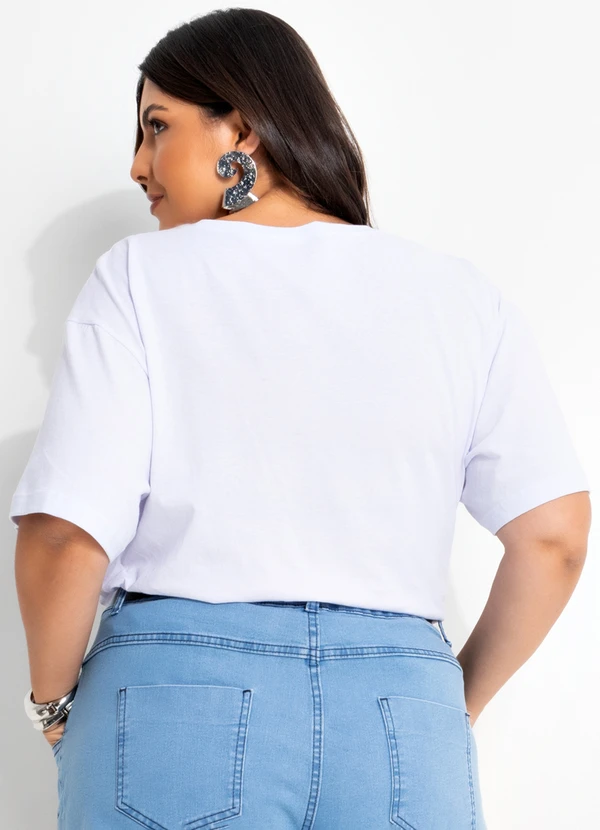 Marguerite - Blusa Branca em Malha de Algodão 2