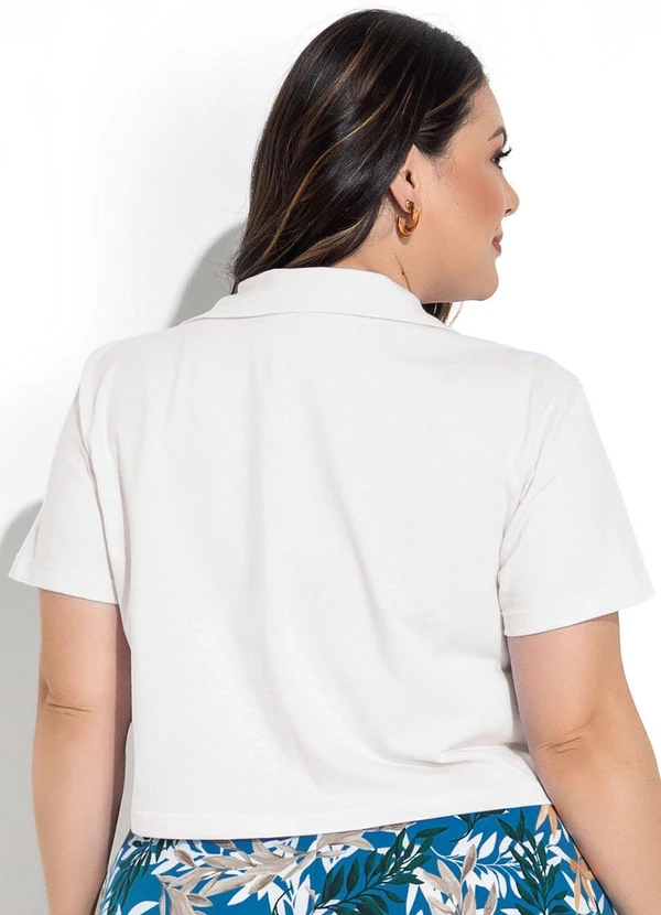 Marguerite - Blusa Branco em Malha de Algodão 4