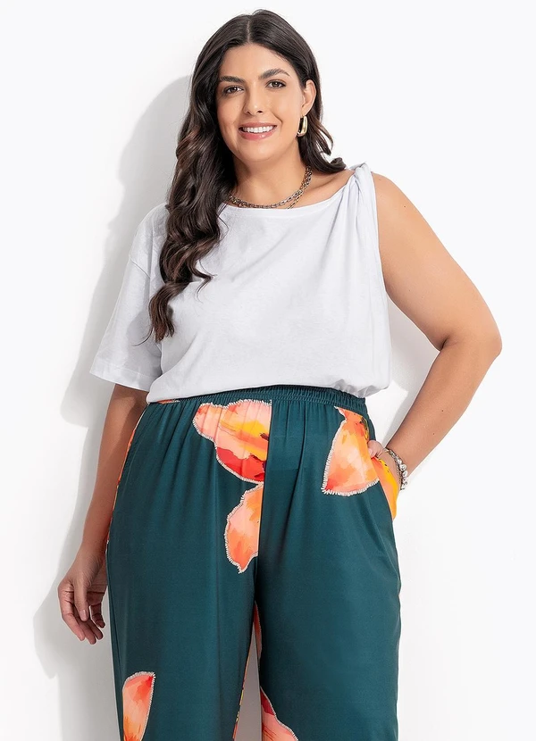 Marguerite - Blusa Branco em Malha de Algodão 11