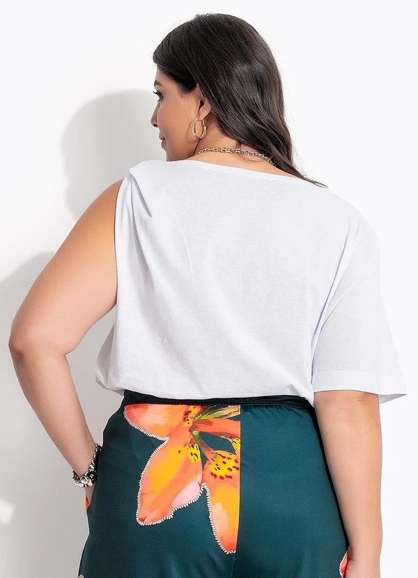 Marguerite - Blusa Branco em Malha de Algodão 2