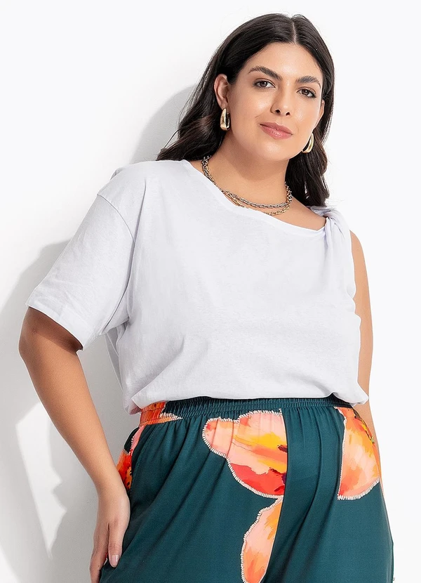 Marguerite - Blusa Branco em Malha de Algodão 6