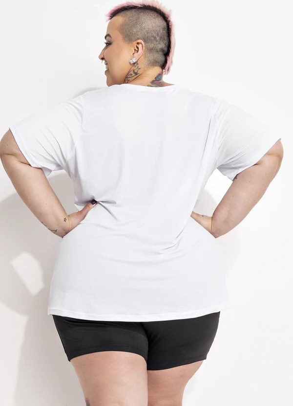 Marguerite - Blusa Branco em Microfibra - Dry Fit Uv50+ 2