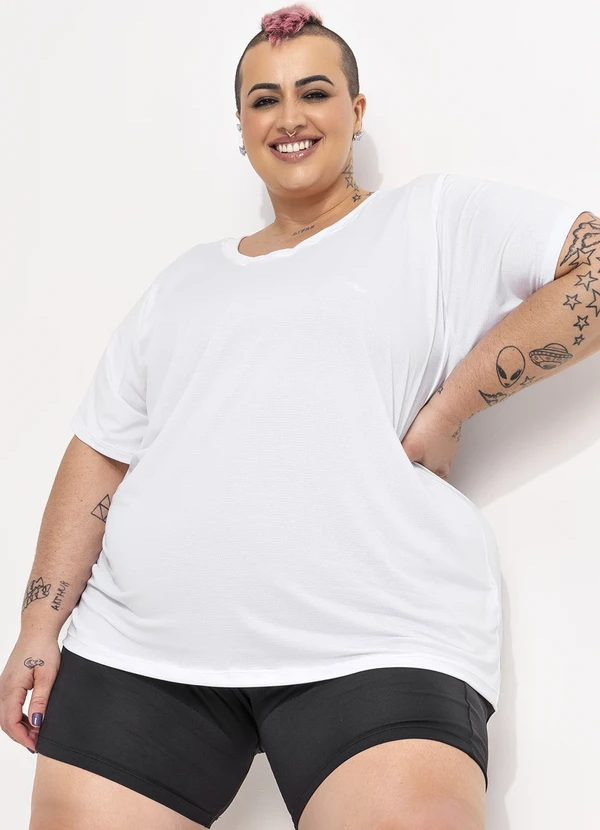Marguerite - Blusa Branco em Microfibra - Dry Fit Uv50+ 6