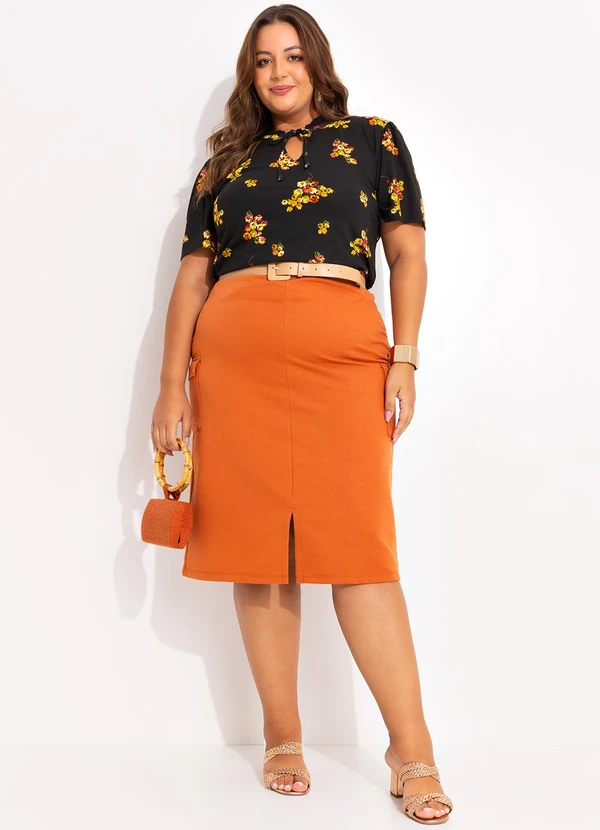 Marguerite - Blusa Buquê de Flores em Malha de Viscose 4