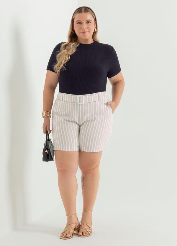 Cativa - Blusa Canelada de Gola Alta Preto 3