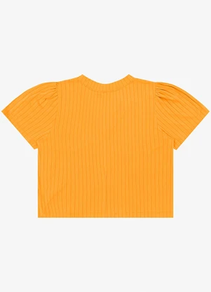 Infinita Cor - Blusa Canelada Plus Amarelo - INFINITA COR