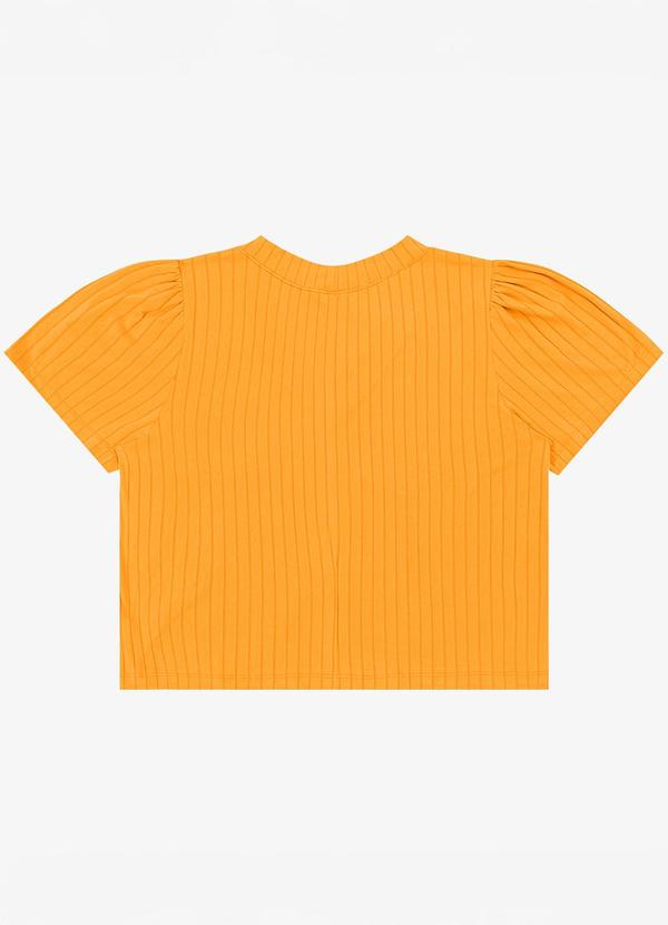 Infinita Cor - Blusa Canelada Plus Amarelo 2