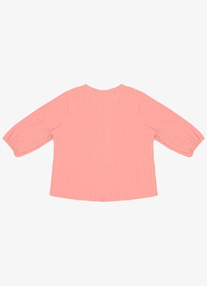 Infinita Cor - Blusa Canelada Plus Rosa - INFINITA COR