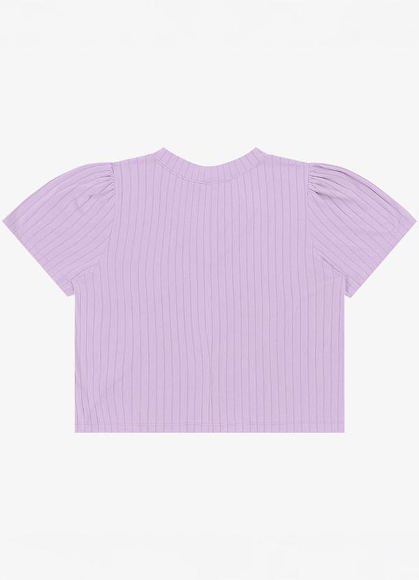 Infinita Cor - Blusa Canelada Plus Roxo 2