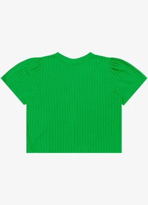 Infinita Cor - Blusa Canelada Plus Verde - INFINITA COR