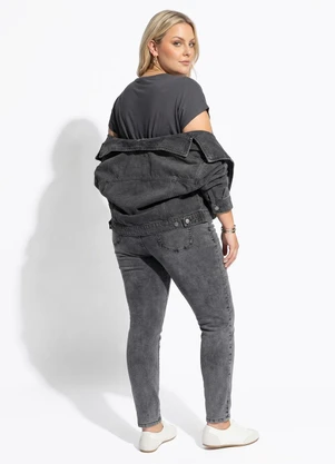 Marguerite - Blusa Cinza em Malha de Viscose - MARGUERITE