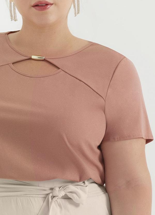 Cativa - Blusa com Abertura no Busto Bege 3