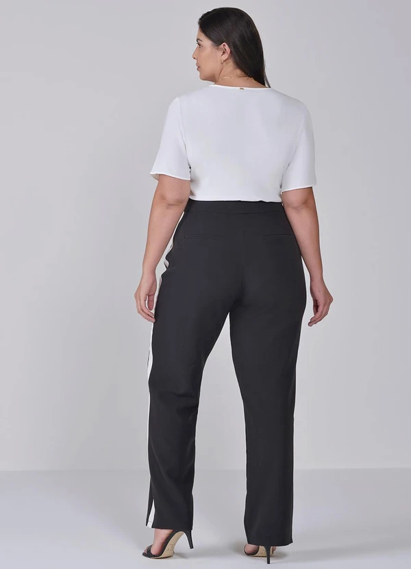 Principessa - Blusa de Manga Curta Plus Size Off White Idra 4