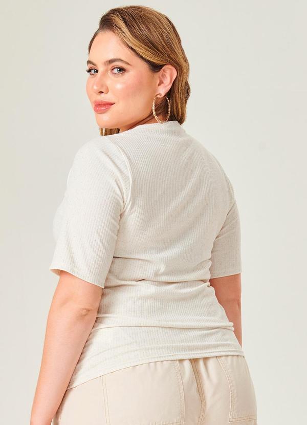 Lisamour - Blusa Decote Torcido Bege 2