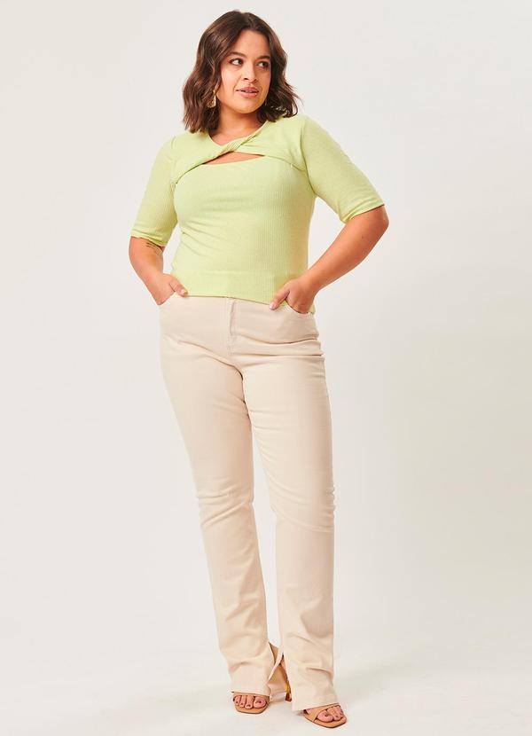Lisamour - Blusa Decote Torcido Verde 3
