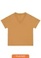 Malwee - Blusa Decote V Canelada Plus Bordô - variação: Amarelo Mostarda