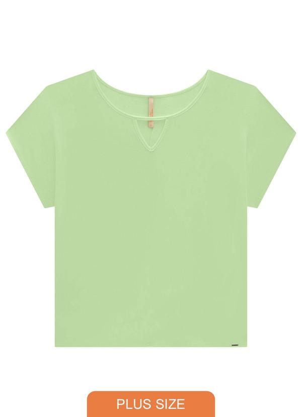 Lunender Mais Mulher - Blusa em Malha com Recorte Decote Verde