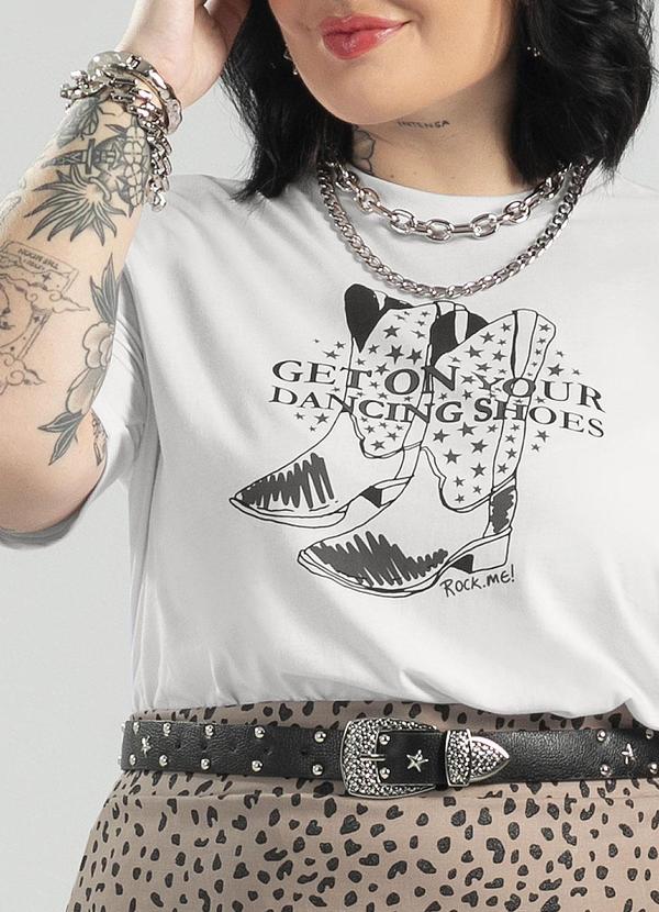 Cativa - Blusa em Malha Comfort Estampada Branco 3