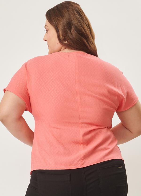Lisamour - Blusa em Tecido Plano Rosa 2