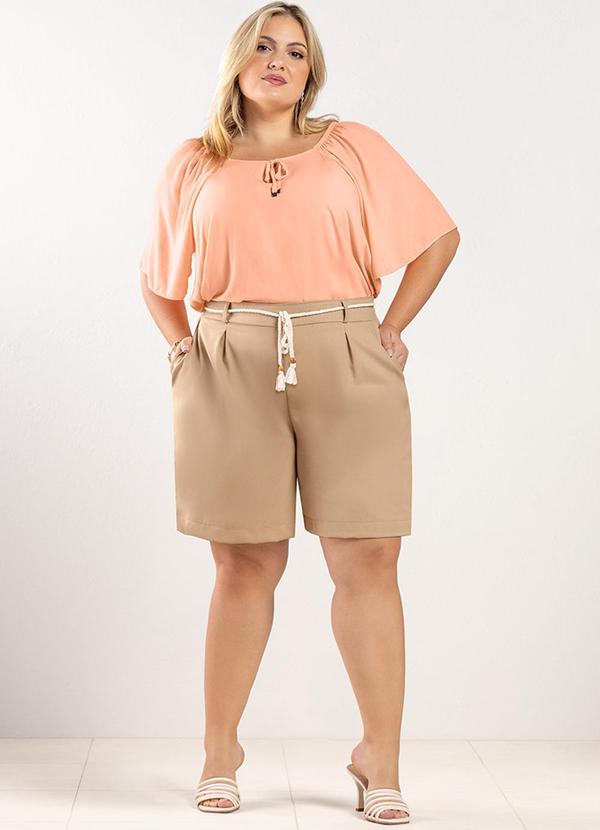 Rezzato - Blusa em Viscose Summer Colors Plus Laranja 2