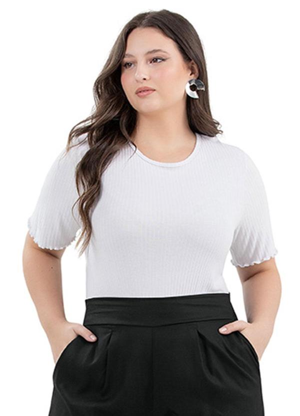 Rezzato - Blusa Essential Summer Plus Size Feminino Branco