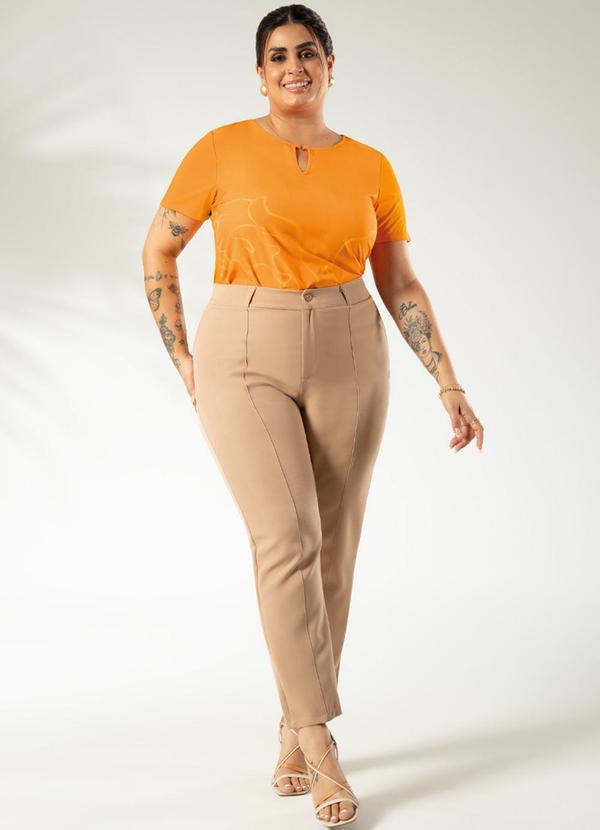 Cativa - Blusa Estampa e Detalhe no Busto Amarelo 2