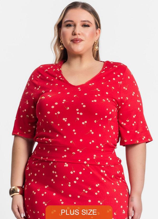 Secret Glam - Blusa Estampada Feminina Vermelho