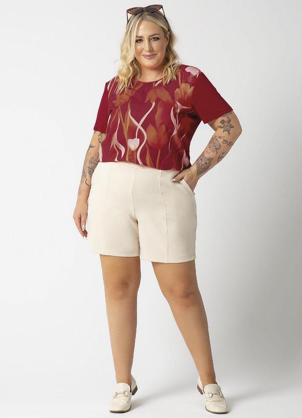 Habana - Blusa Estilosa com Estampa Vermelho 2