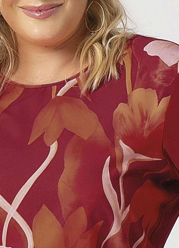 Habana - Blusa Estilosa com Estampa Vermelho 3