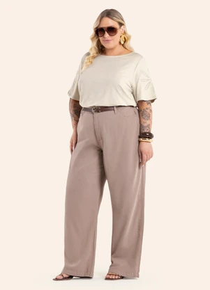 Secret Glam - Blusa Feminina com Bordado Bege - SECRET GLAM