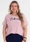 Secret Glam - Blusa Feminina com Bordado Rosa - variação: Rosa