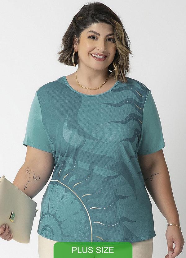 Habana - Blusa Feminina com Estampa Azul