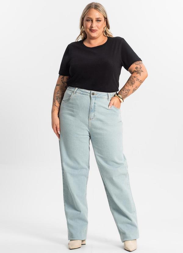 Rovitex - Blusa Feminina Cotton Manga Curta Preto 3