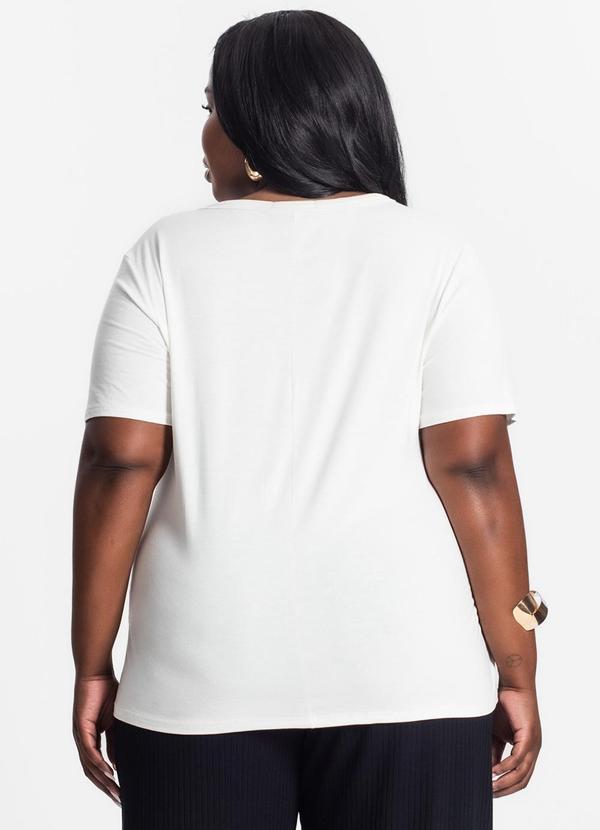 Rovitex - Blusa Feminina Estampa Plus Bege 2