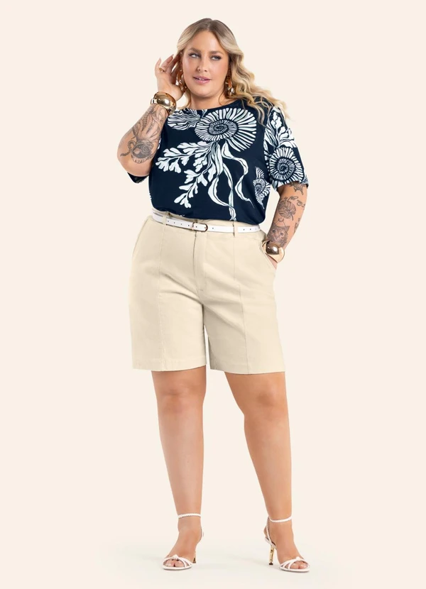 Secret Glam - Blusa Feminina Estampada Azul