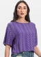 Infinita Cor - Blusa Feminina Estampada Azul - variação: Lilás