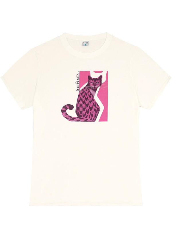 Malwee - Blusa Feminina Love & Cats Plus Bege