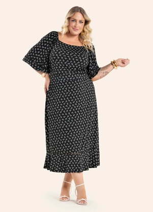 Secret Glam - Blusa Feminina Manga Ampla com Detalhe Preto - SECRET GLAM