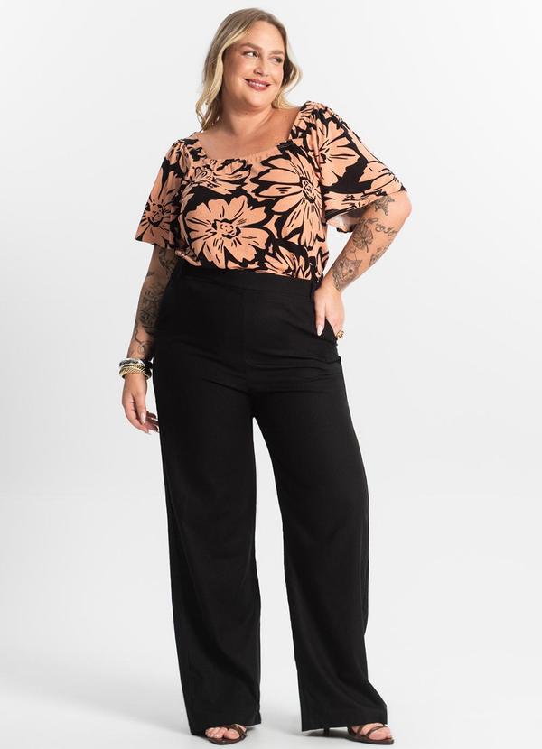 Secret Glam - Blusa Feminina Manga Ampla Marrom 3