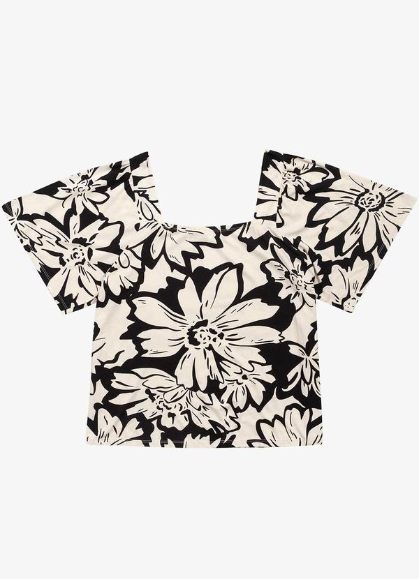 Secret Glam - Blusa Feminina Manga Ampla Preto 2