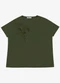 Secret Glam - Blusa Feminina Manga Curta com Bordado Verde - variação: Verde